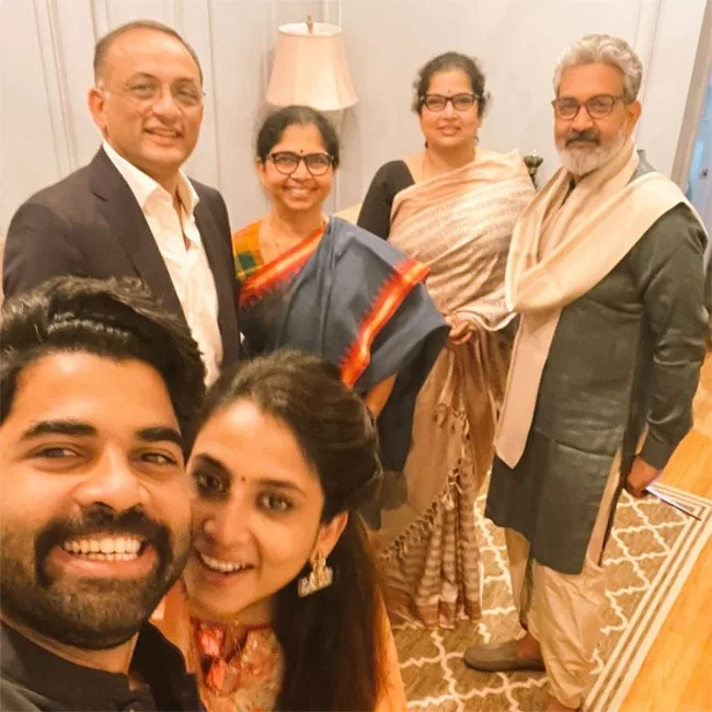 SS Rajamouli with family