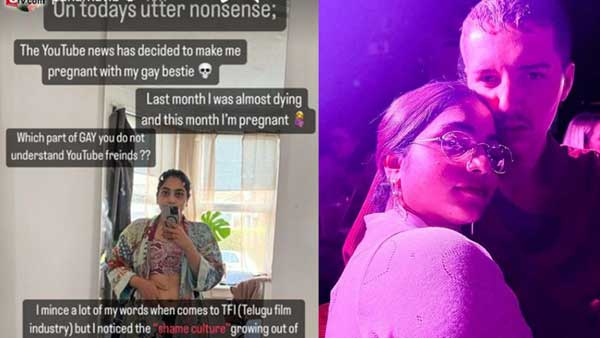 Punarnavi Bhupalam reaction on pregnancy rumors with her Gay bestie 