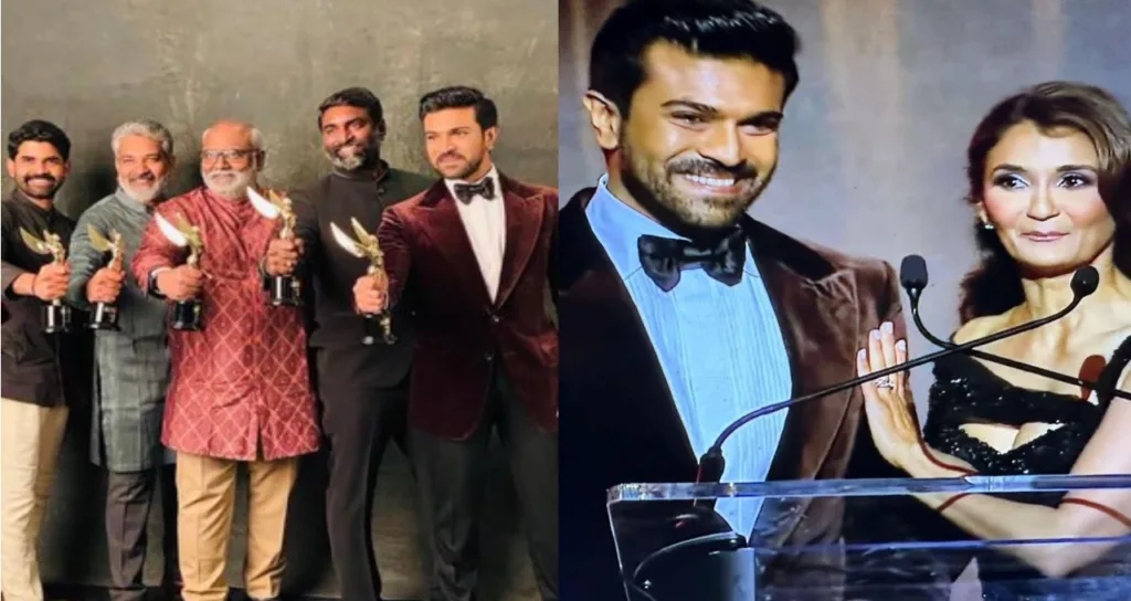 Ram charan with oscar award