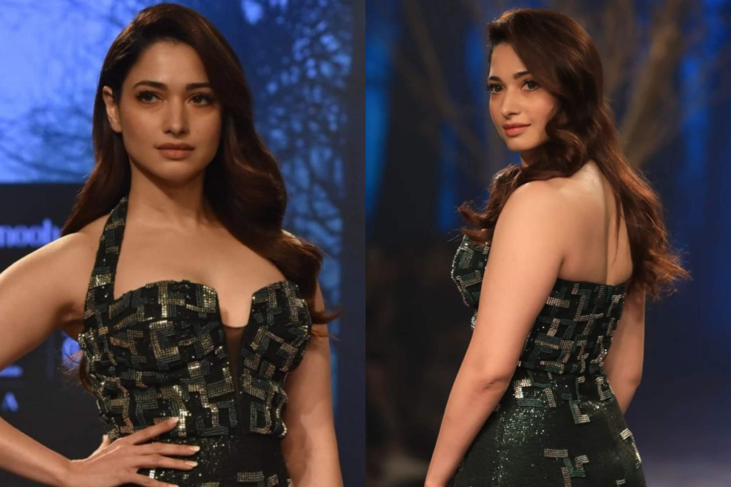 Tamanna in cleavage show
