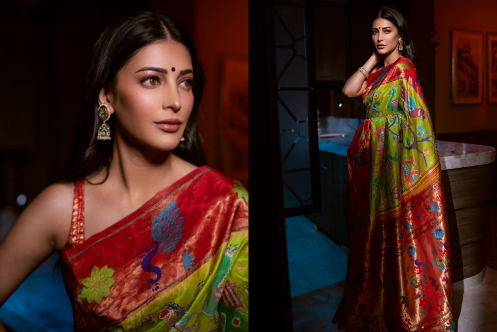 Shruti Haasan Saree Stills