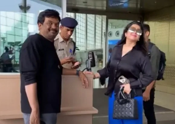 Charmi And Poori Jaganath spotted on mumbai airport