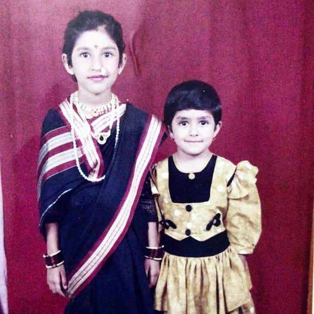 Mrunal takur childhood photos