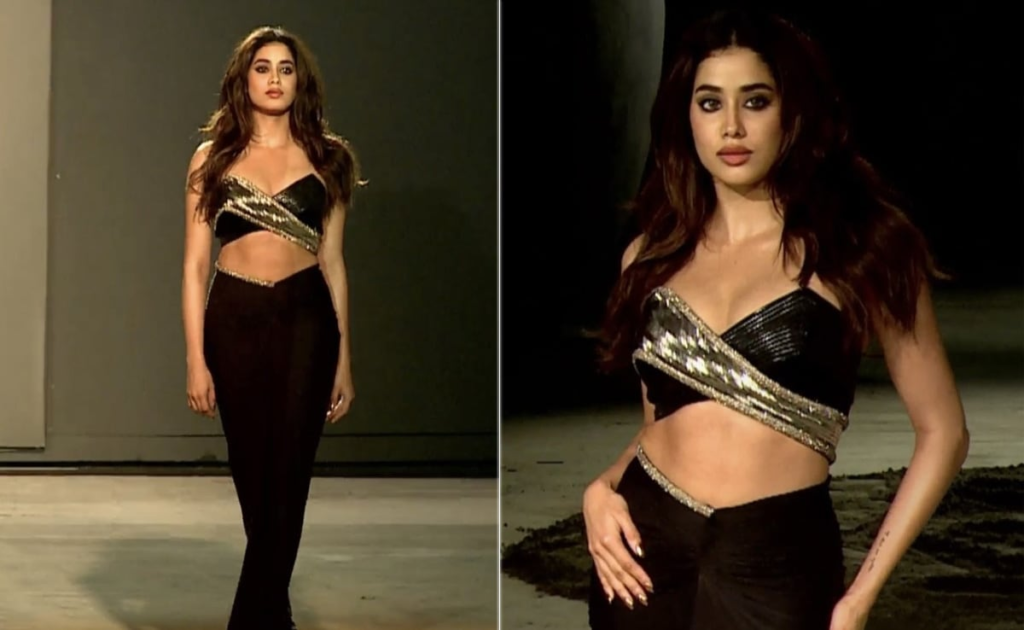 Jahnvi Kapoor  Black Dress